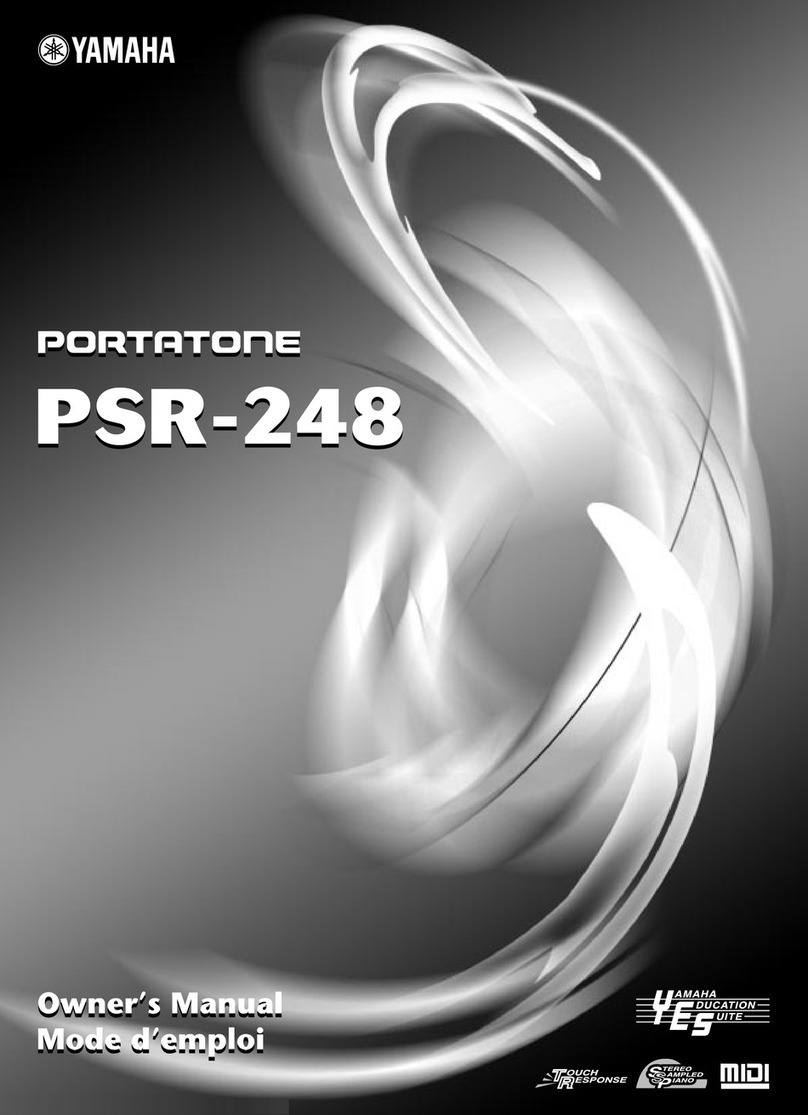 Yamaha Portatone PSR-248 User manual