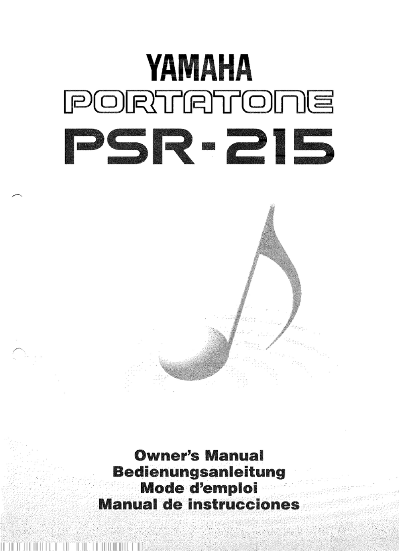 Yamaha Portatone PSR-215 Assembly instructions Yamaha Portatone PSR-215 Assembly instructions