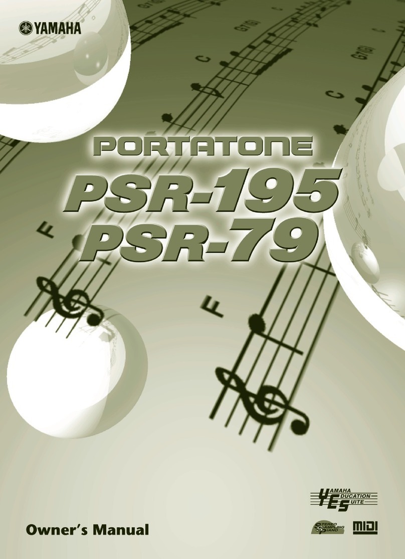Yamaha PSR-195 PSR-79 manual