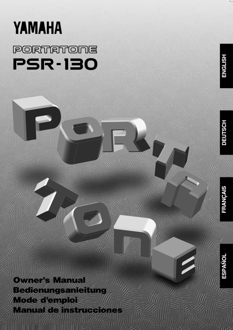 Yamaha Portatone PSR-130 owner's manual