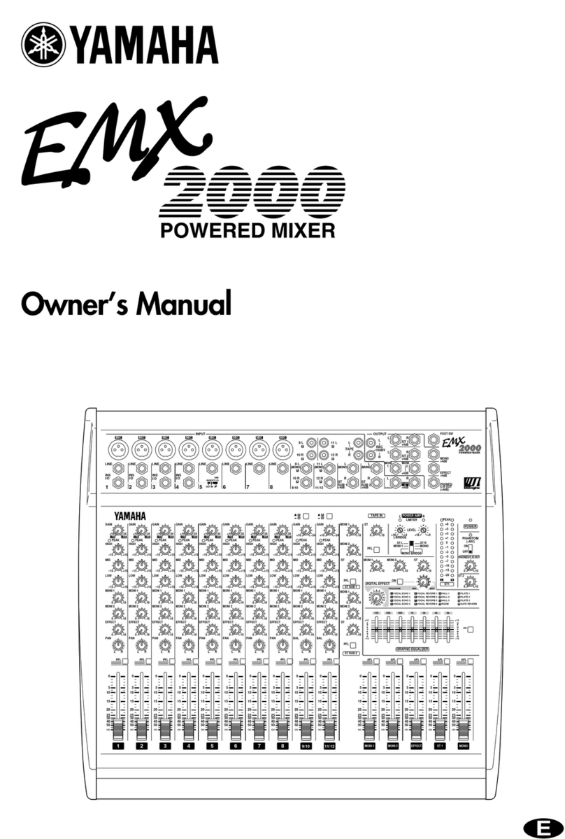 Yamaha mix EMX 2000 User manual