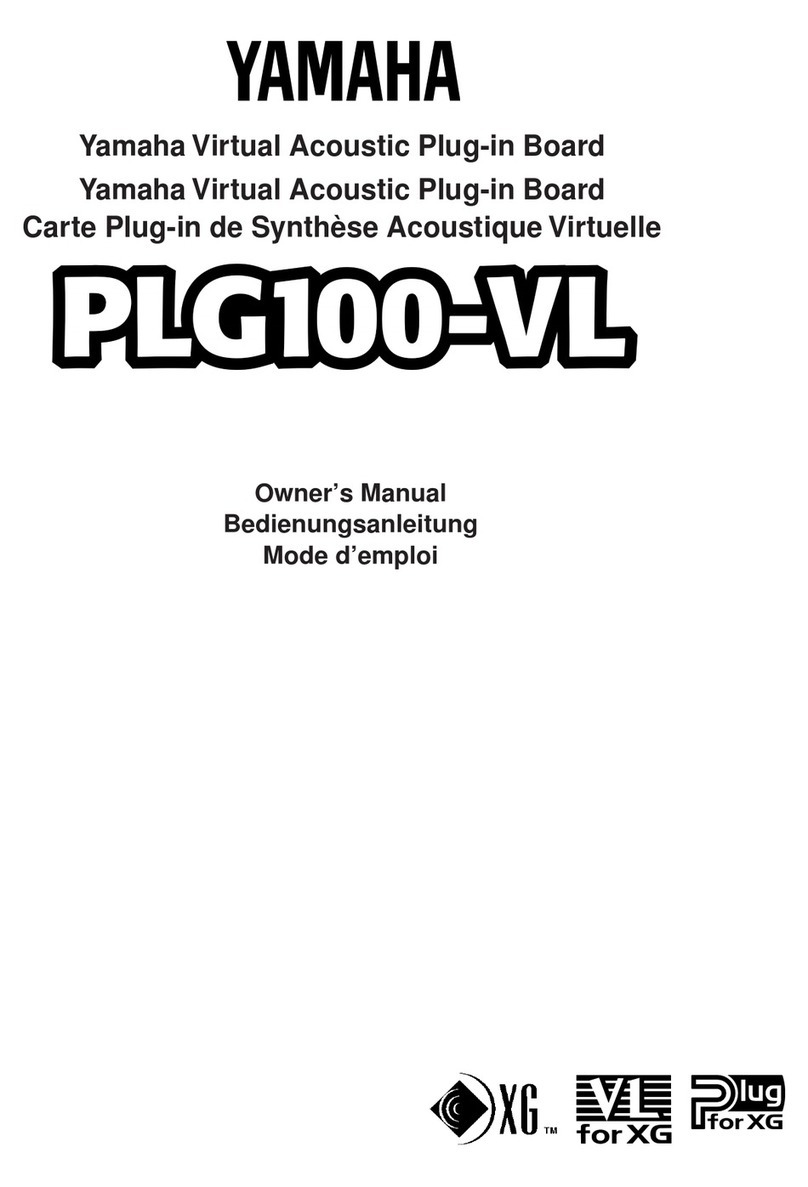 Yamaha PLG100-VL owner's manual