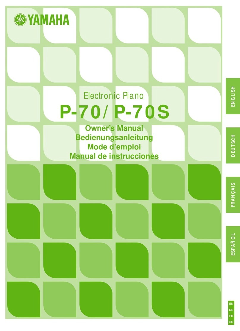 Yamaha P-70S User manual Yamaha P-70S User manual