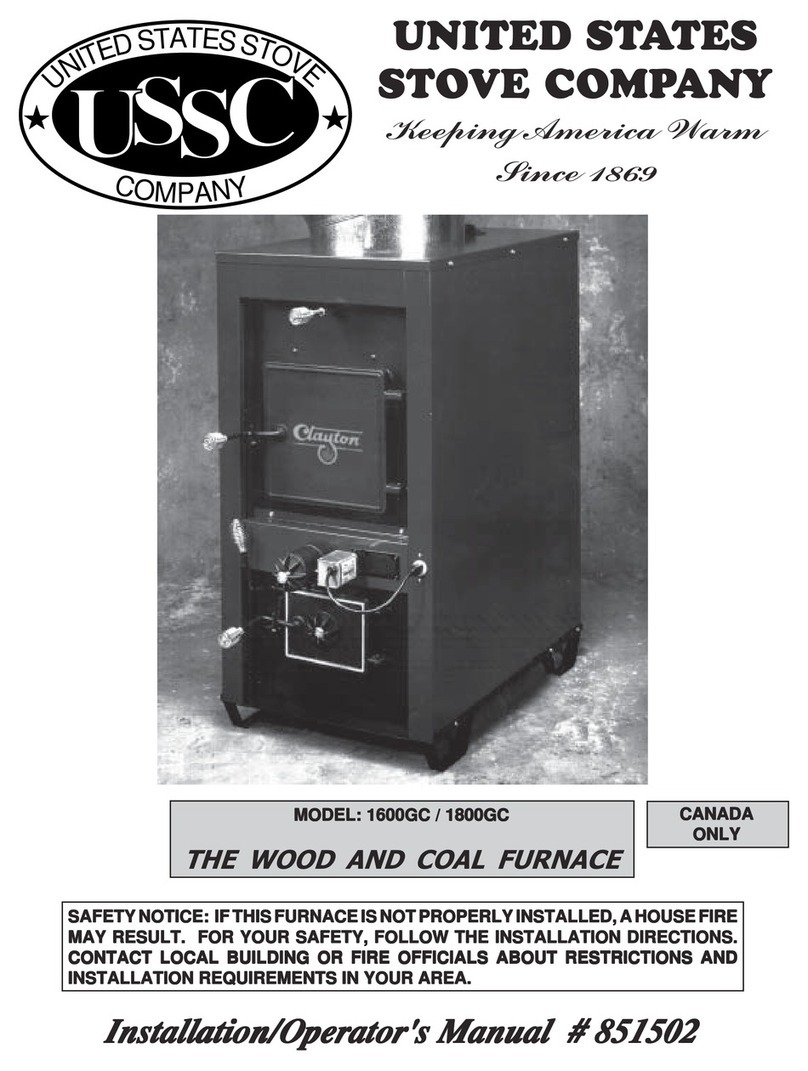 USSC Clayton 1800GC Installation & operator's manual