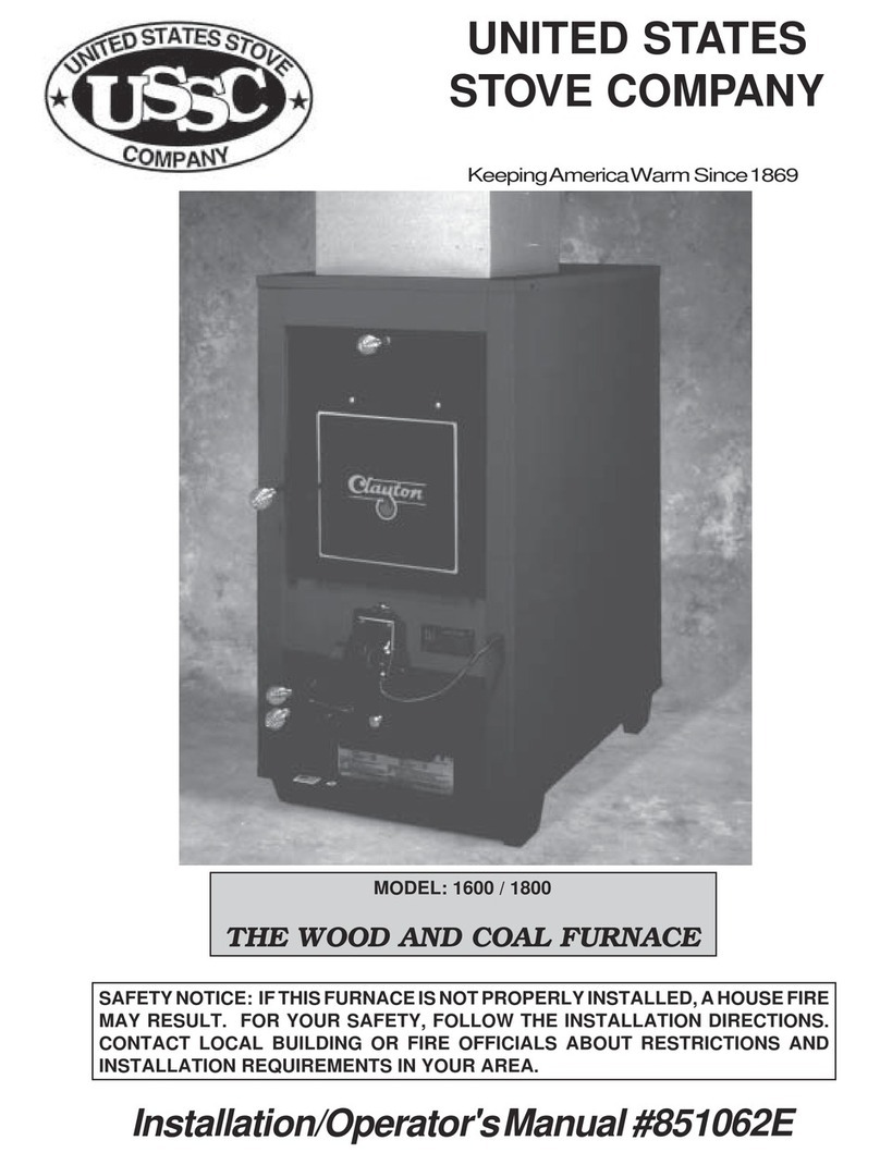 USSC Clayton 1600 Installation & operator's manual