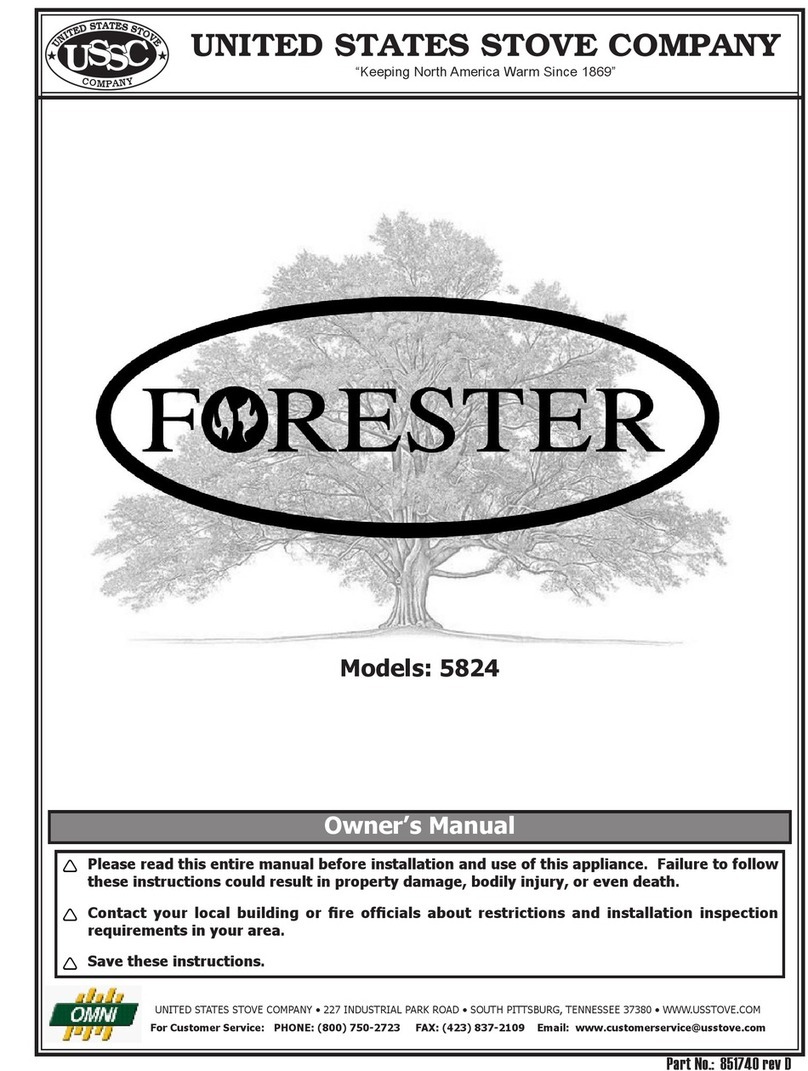 United States Stove 58242 owner's manual United States Stove 58242 owner's manual