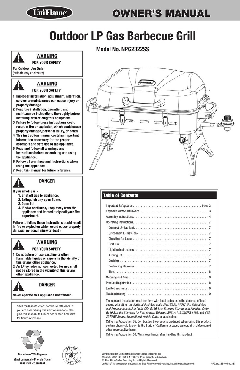 Uniflame NPG2322SS User manual