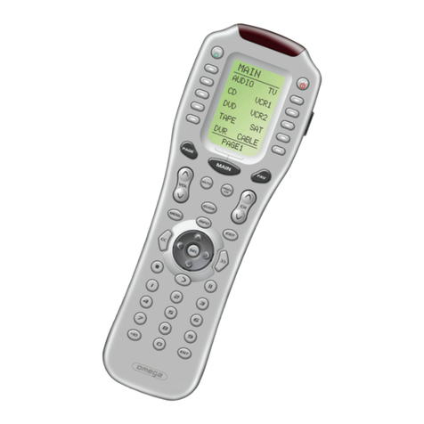 Universal Remote Control omega MX-650 User manual