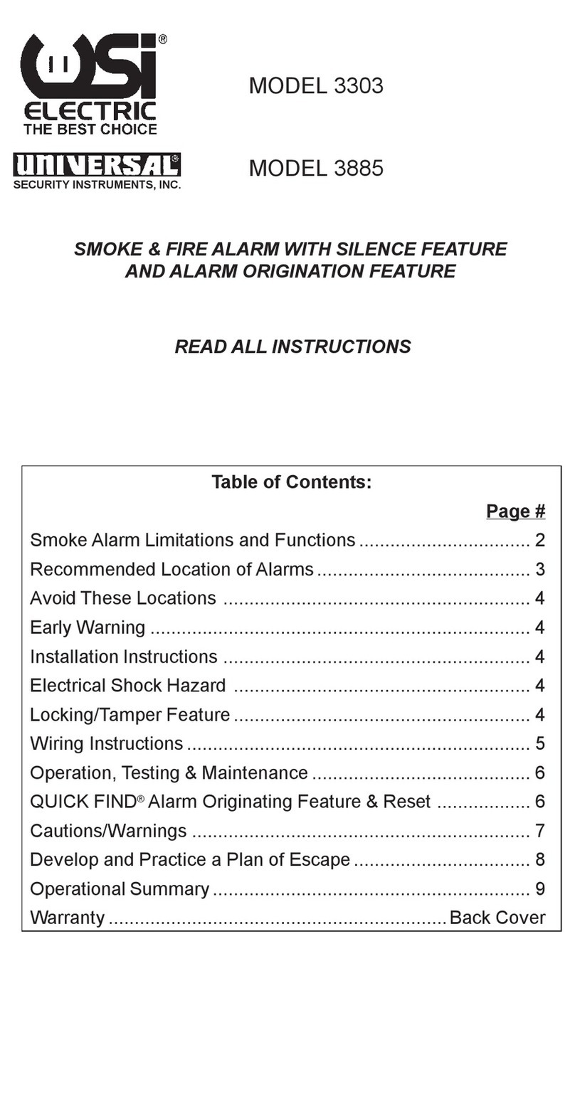 Universal Security Instruments 3303 User manual Universal Security Instruments 3303 User manual