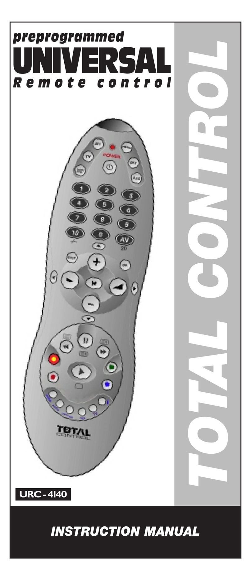 Total Control URC - 4140 instruction manual Total Control URC - 4140 instruction manual