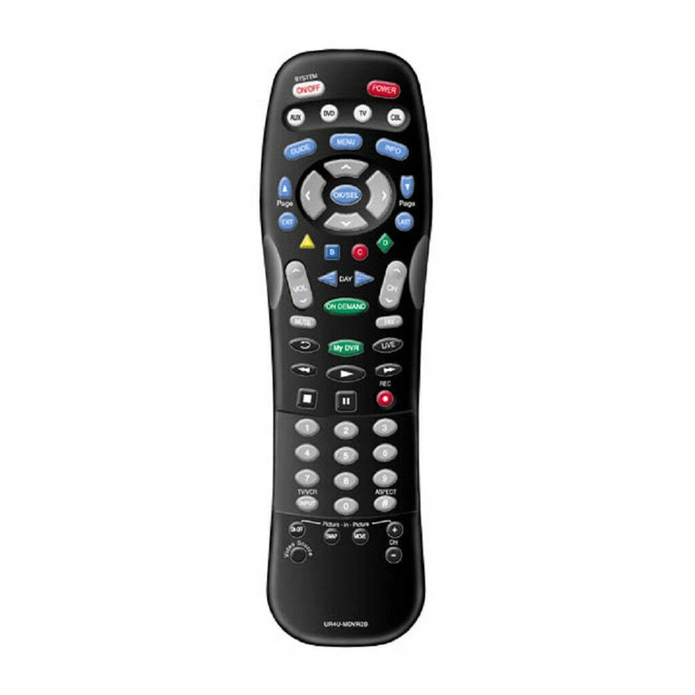 Universal Remote Control UR4U-MDVR2 User manual
