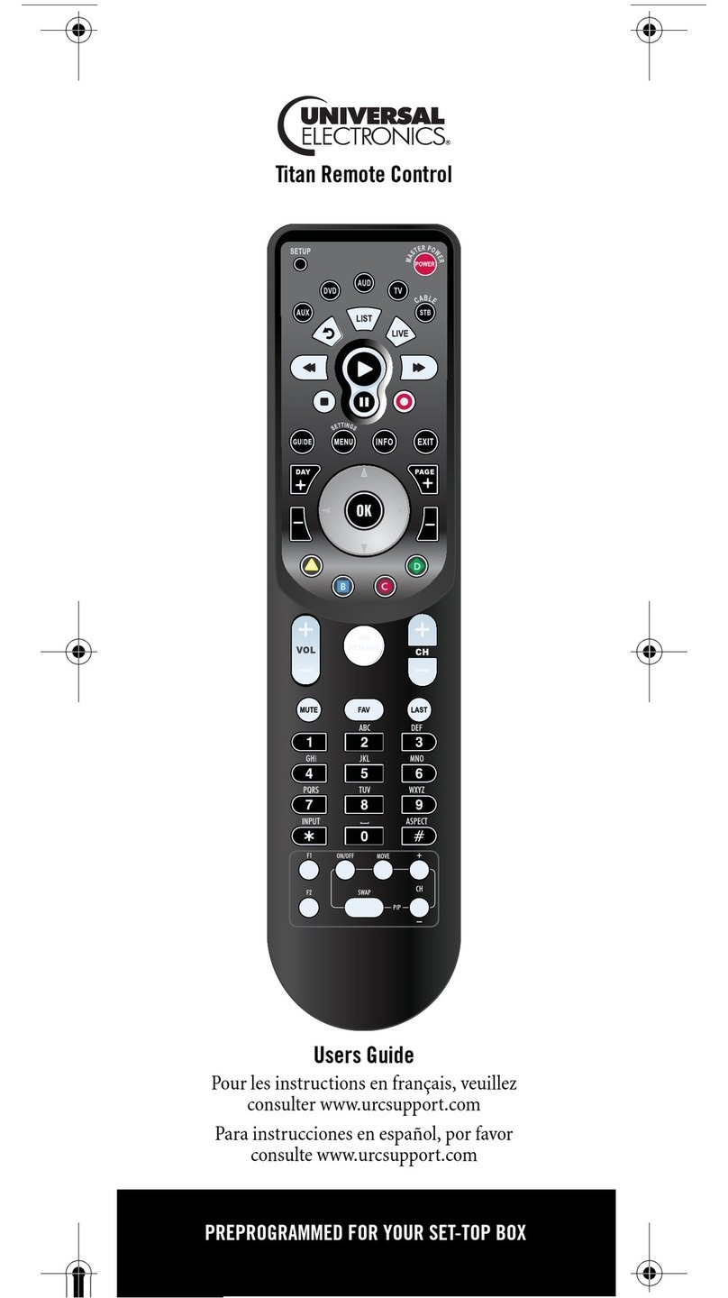 Universal Electronics Titan M2056-C user guide