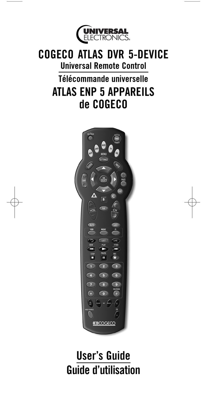 Universal Electronics DVR M1055F User manual
