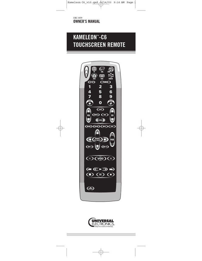 Universal Electronics C6 owner's manual Universal Electronics C6 owner's manual