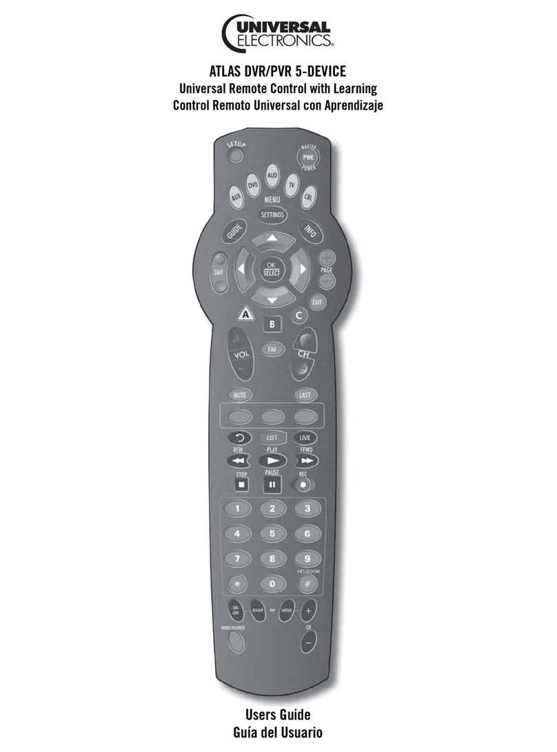 Universal Electronics COGECO ATLAS DVR 5-DEVICE User manual
