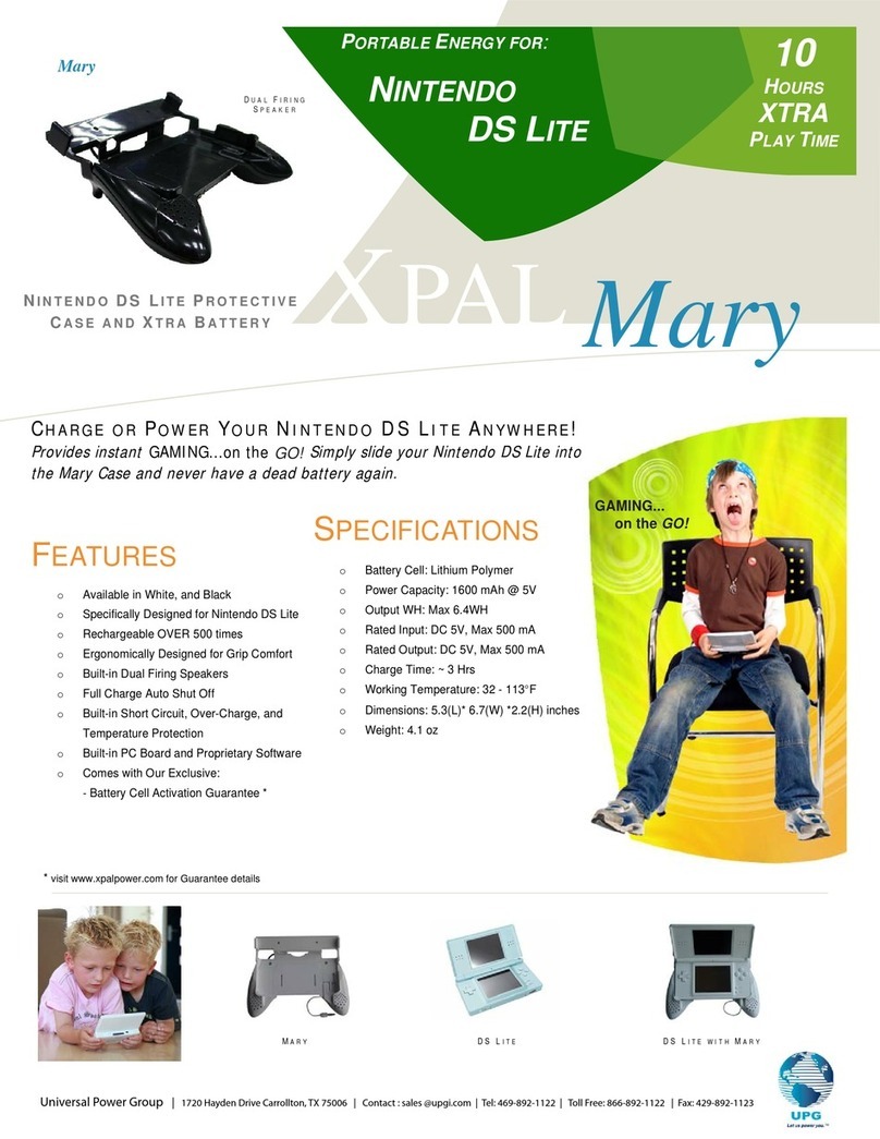 Universal Power Group Mary Battery Specification sheet Universal Power Group Mary Battery Specification sheet