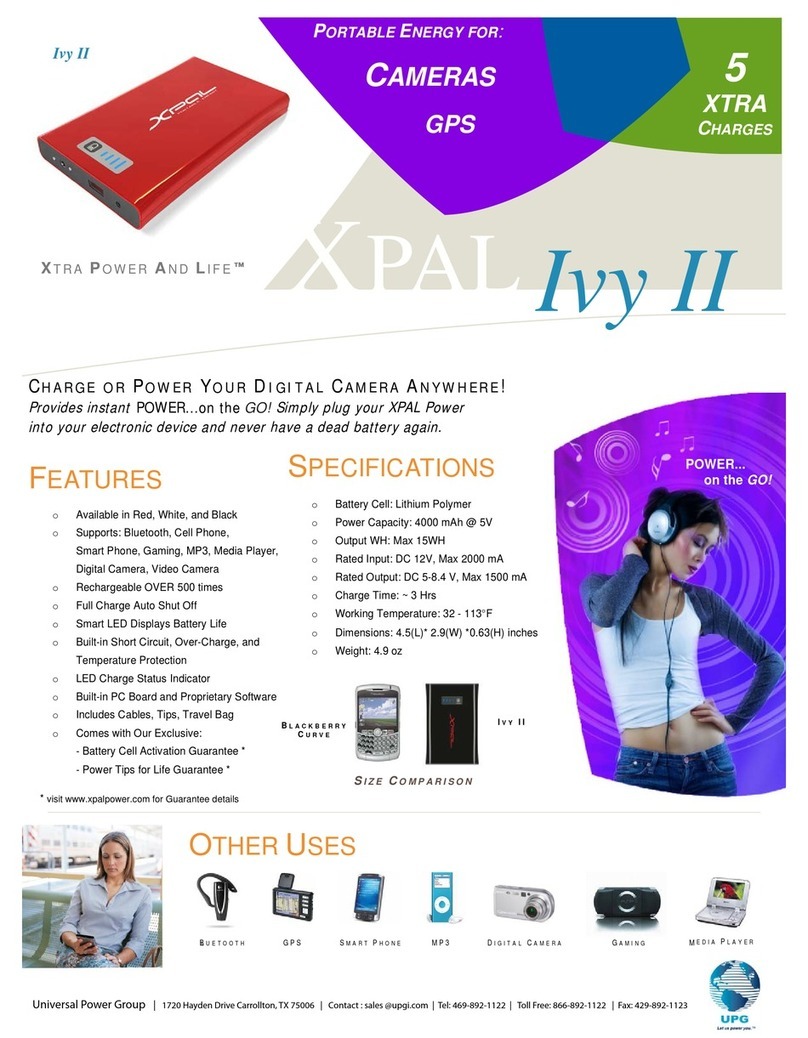 Universal Power Group XPAL Ivy II User manual Universal Power Group XPAL Ivy II User manual