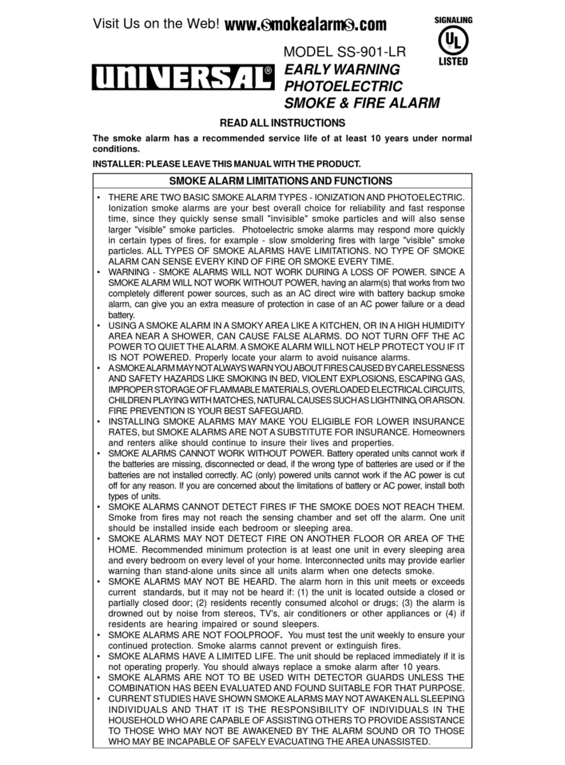Universal SS-901-LR instructions