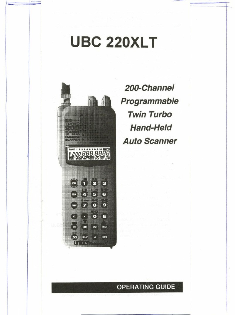 Uniden UBC 220XLT operating guide
