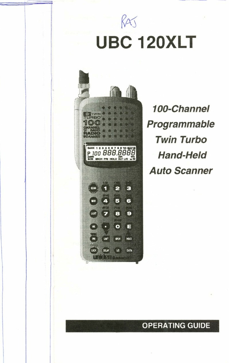 Uniden Bearcat UBC 120XLT User manual