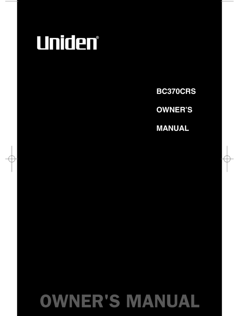 Uniden BC370CRS User manual