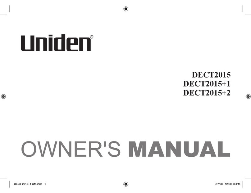 Uniden DECT2015+2 owner's manual