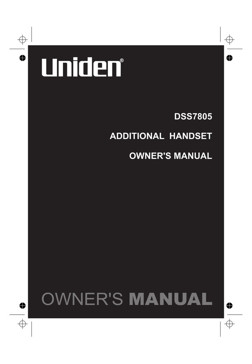 Uniden DSS7805 User manual