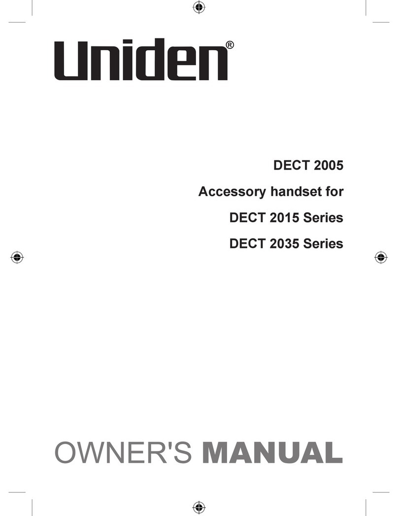 Uniden DECT 2005 Series owner's manual