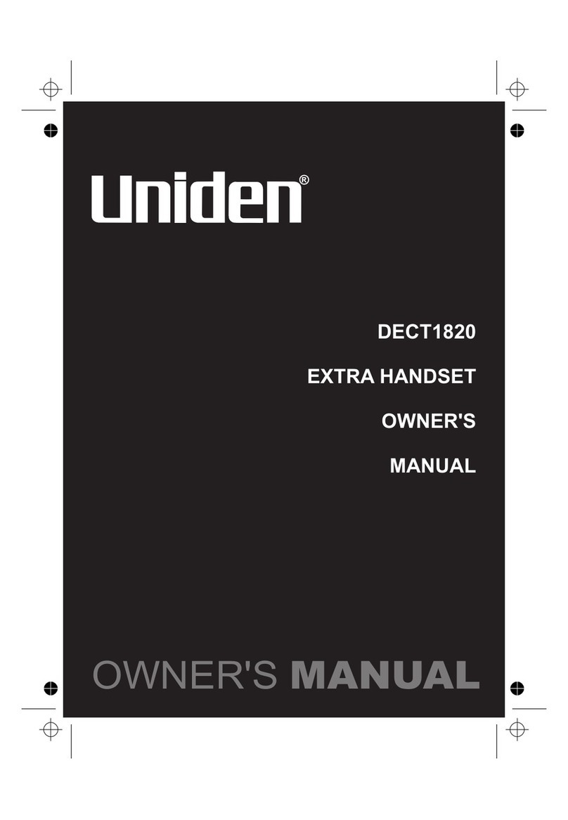 Uniden DECT1820 User manual Uniden DECT1820 User manual