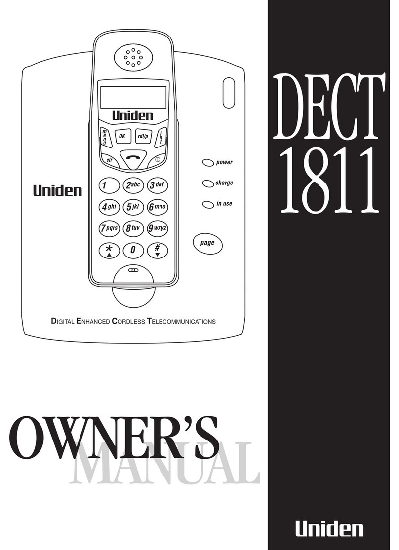 Uniden DECT 1811 User manual
