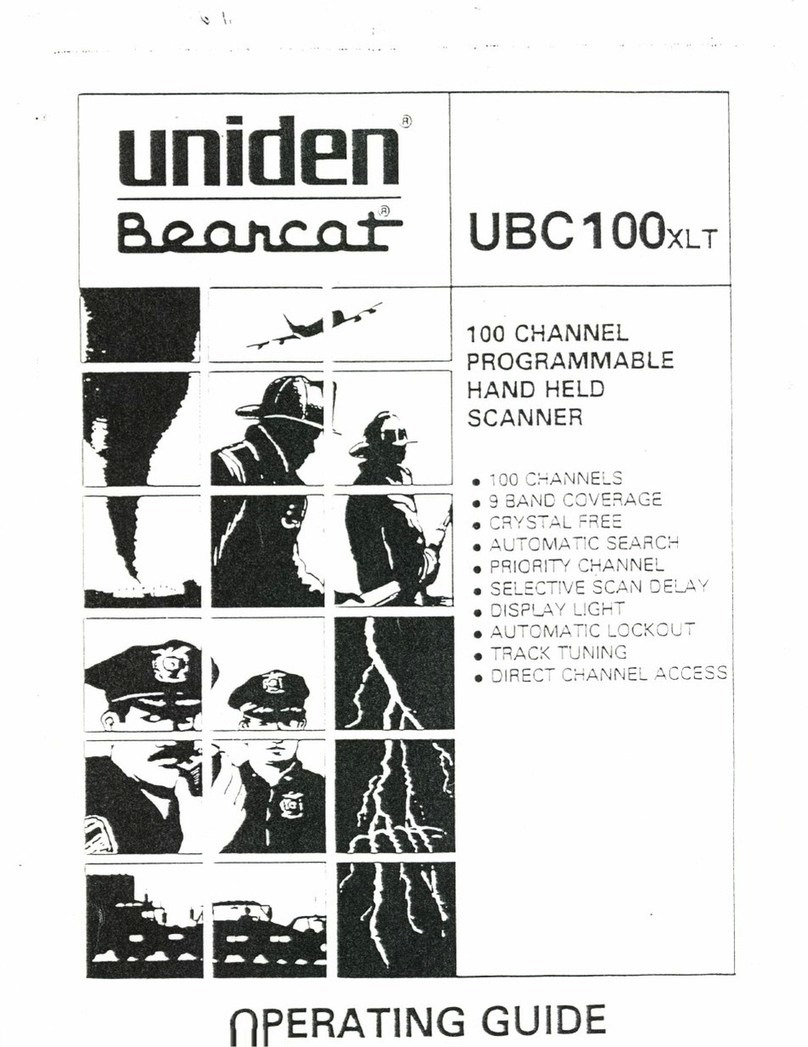 Uniden BEARCAT UBC100XLT User manual