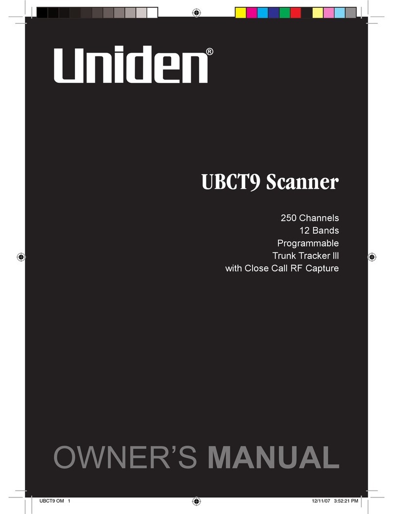 Uniden UBCT-9 owner's manual