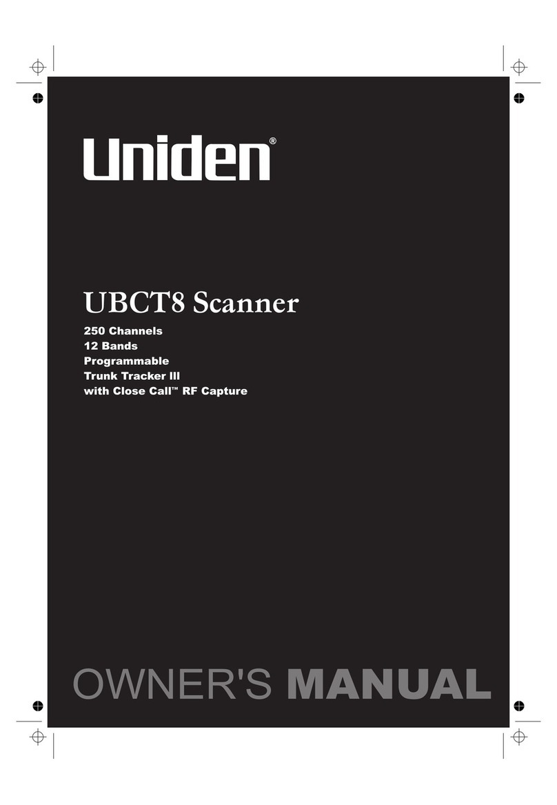 Uniden UBCT-8 User manual