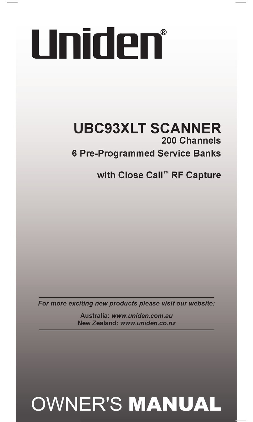 Uniden UBC93XLT User manual