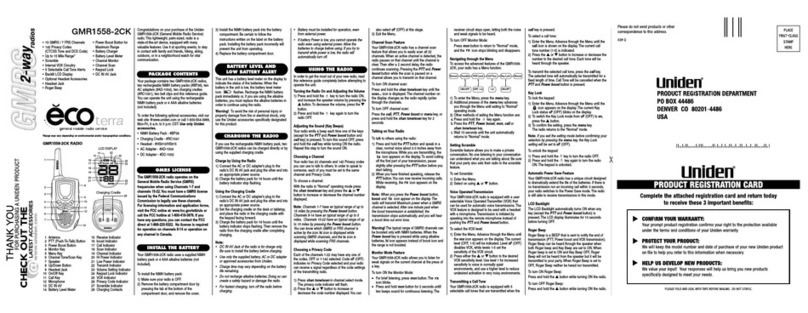 Uniden Radio User manual