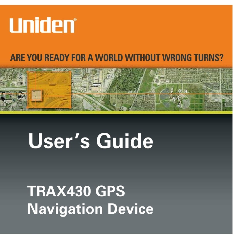 Uniden TRAX430 User manual