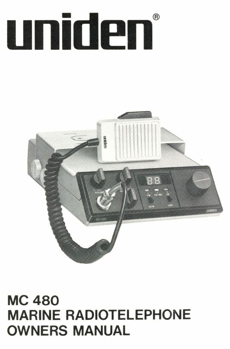 Uniden MC480 owner's manual