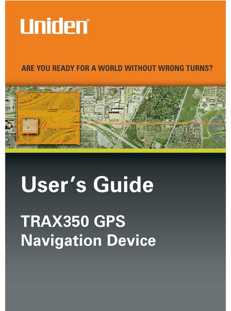 Uniden TRAX350 User manual