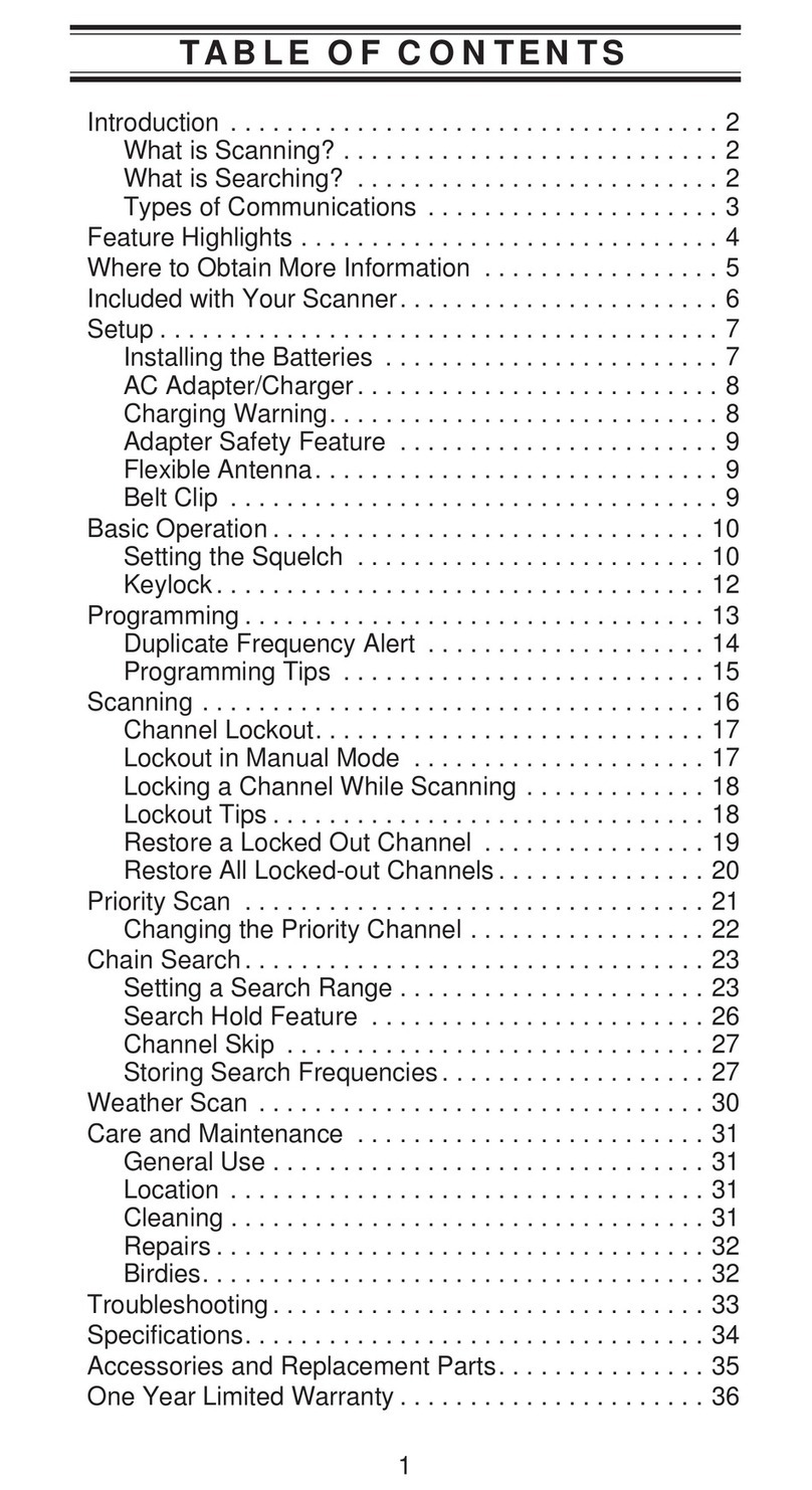 Uniden BC 235XLT User manual