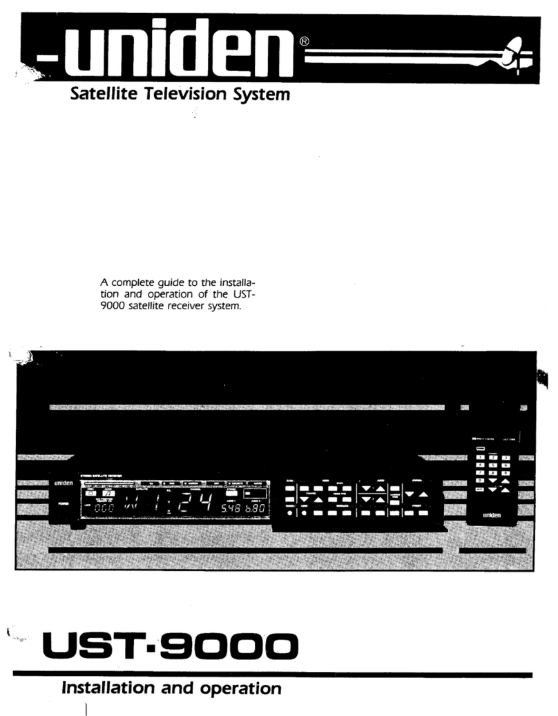 Uniden UST-9000 Installation & operation manual