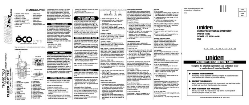 Uniden ecoterra GMR648-2CK user manual