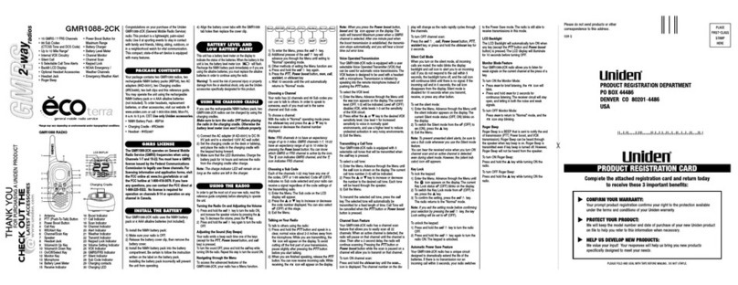 Uniden ecoterra GMR1088-2CK user manual