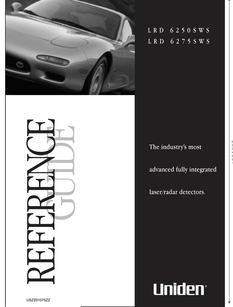 Uniden LRD 6250SWS, LRD 6275SWS reference guide
