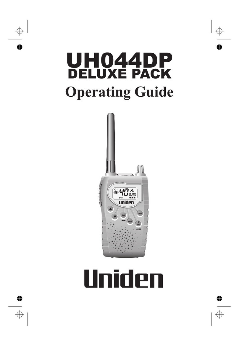 Uniden UH044DP operating guide