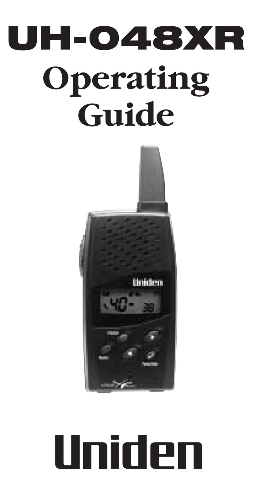 Uniden UH-048XR operating guide