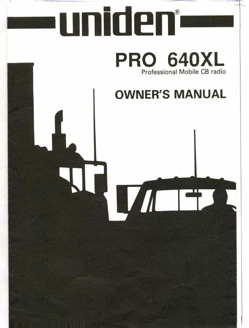Uniden PRO 640XL User manual