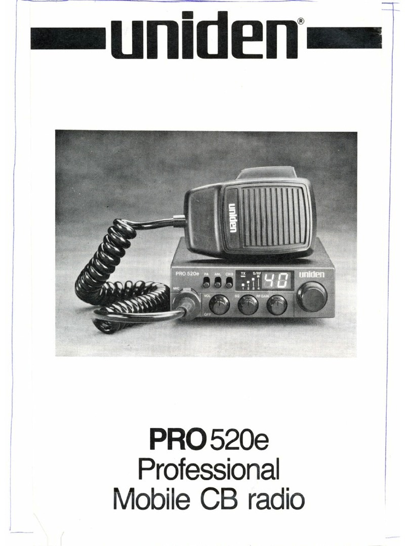 Uniden PRO520E operating manual