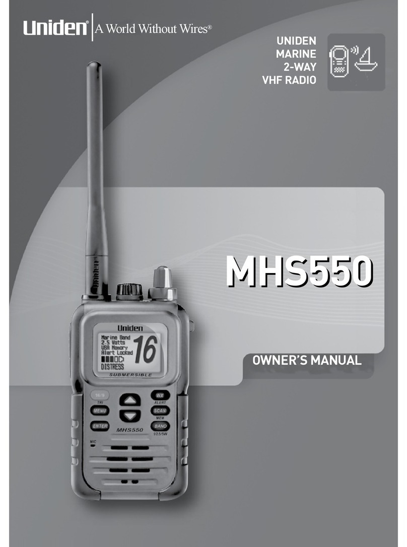 Uniden MHS550 User manual