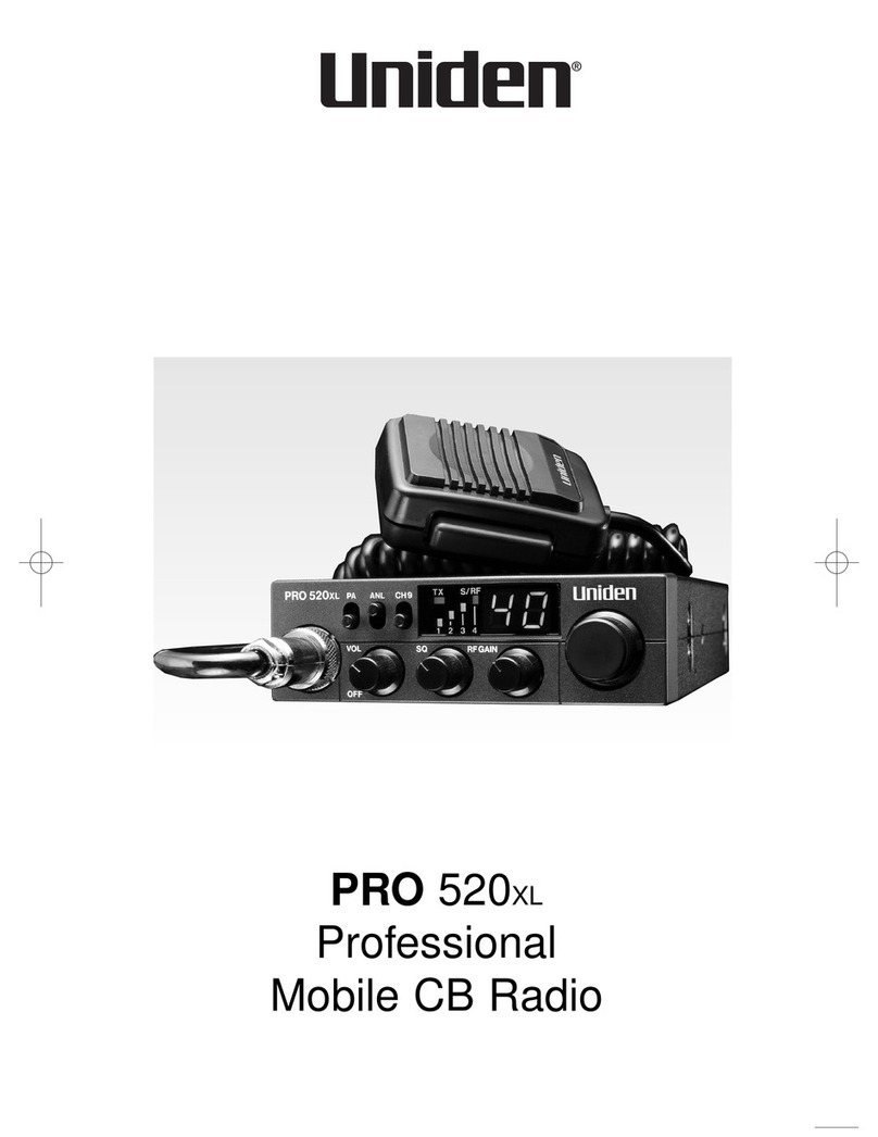 Uniden PRO 520XL User manual