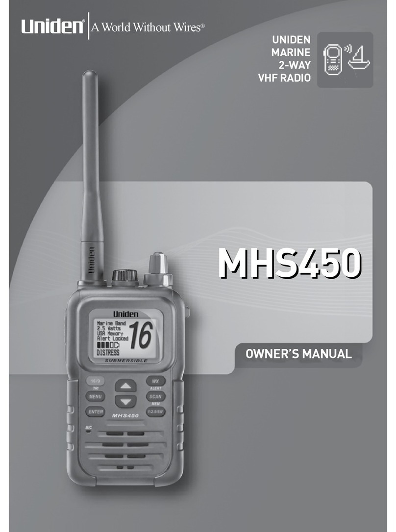 Uniden MHS450 owner's manual